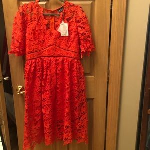 Bardot crochet dress